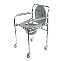 Кресло стул с санитарным оснащением активного типа WC Mobail (с колесами)